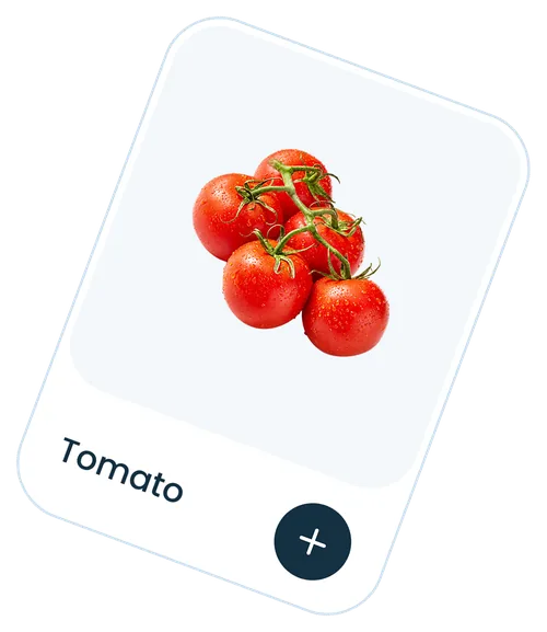 Tomato — a product card in Yum Hunt