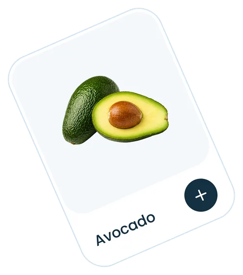 Avocado — a product card in Yum Hunt